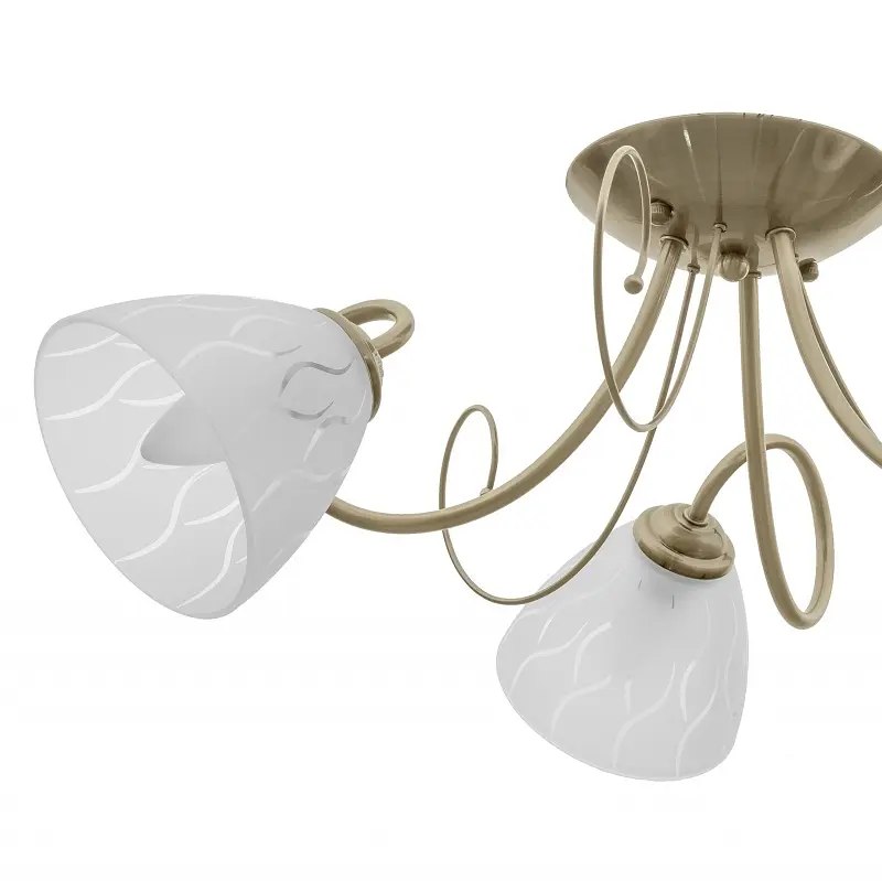 Люстра потолочная Brille классическая в зал E27 60W BZ (LK-595C/3) - фото 4