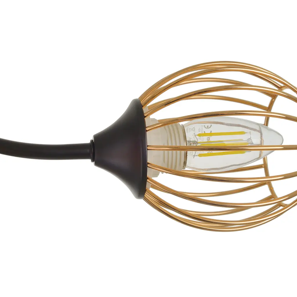 Люстра Brille потолочная лофт в зал E27 60W BK (BL-967C/5) - фото 2