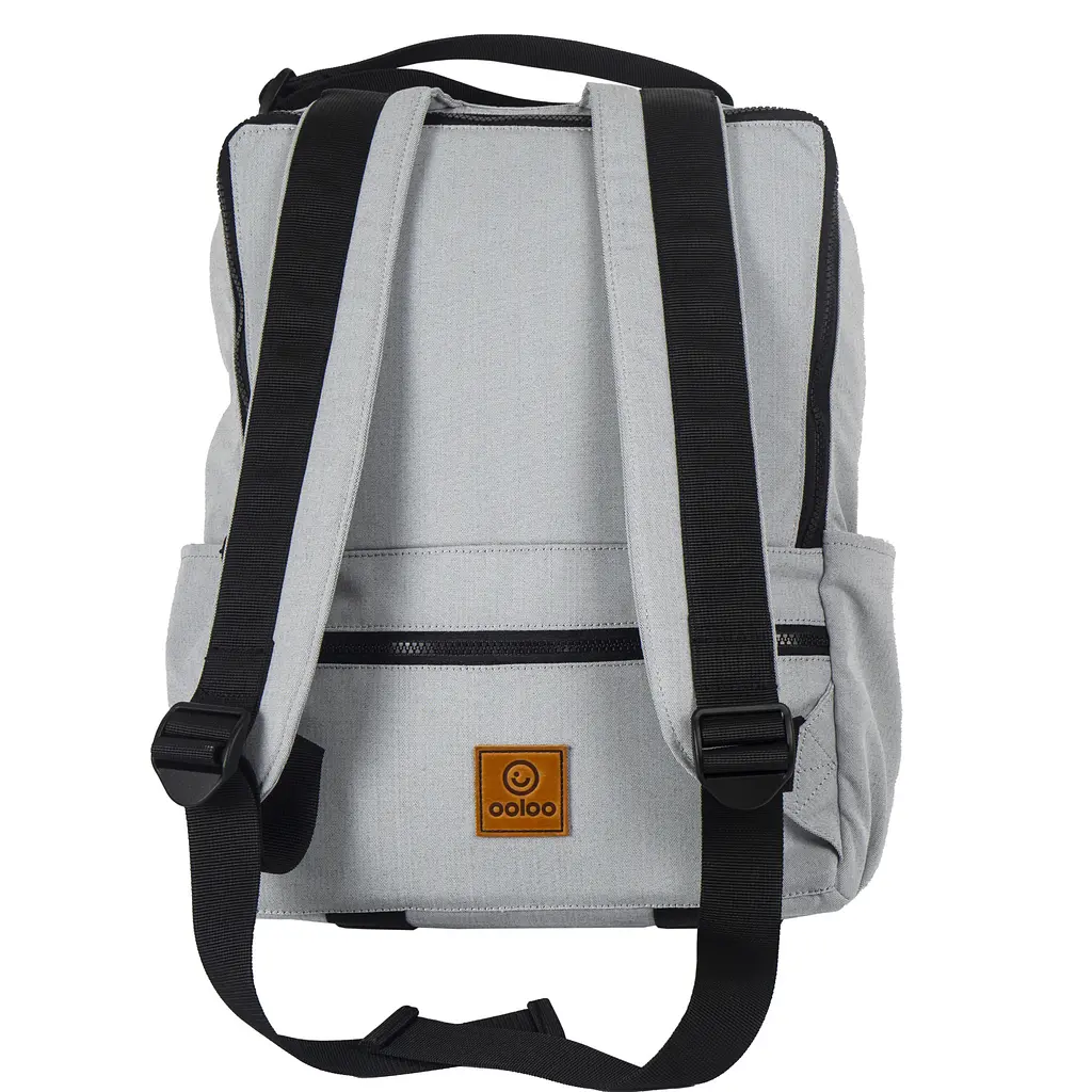 Рюкзак-антикрадій OOLOO Кенгуру mini 40x30x12 см, попелясто-сірий 602/700 - фото 2