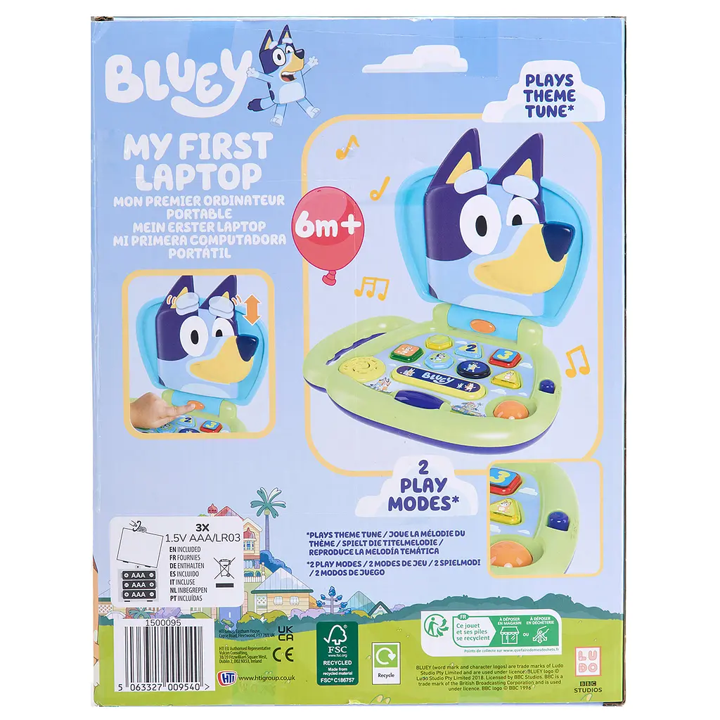 Інтерактивна іграшка Bluey Мій перший ноутбук (1500095) - фото 5
