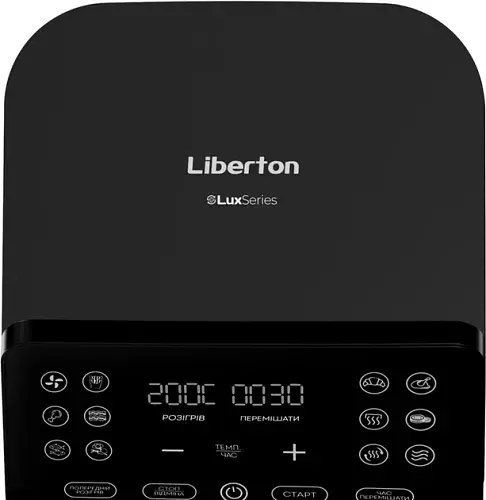 Мультипіч Liberton LAF-3214, Black/Inox, 1800W, 8л, 12 програм, керування сенсорне, таймер, автовідключення, антипригарне покриття чаші, 80-200 ˚C - фото 3