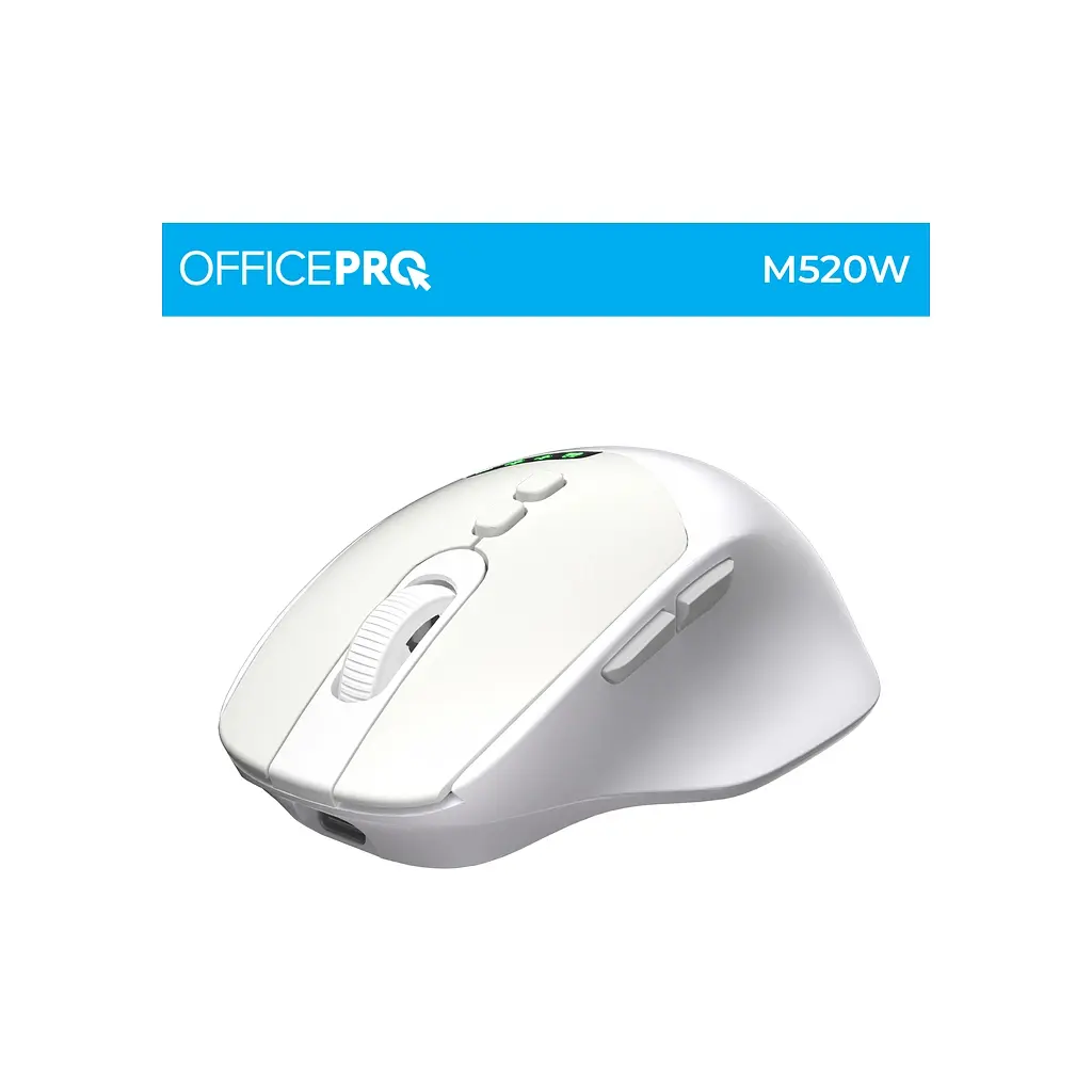 Мишка OfficePro M520W Wireless/Bluetooth White (M520W) - фото 4