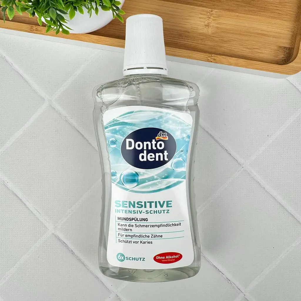 Ополіскувач для ротової порожнини Dontodent Sensitive від чутливості (фтор 450) 500 мл - фото 2