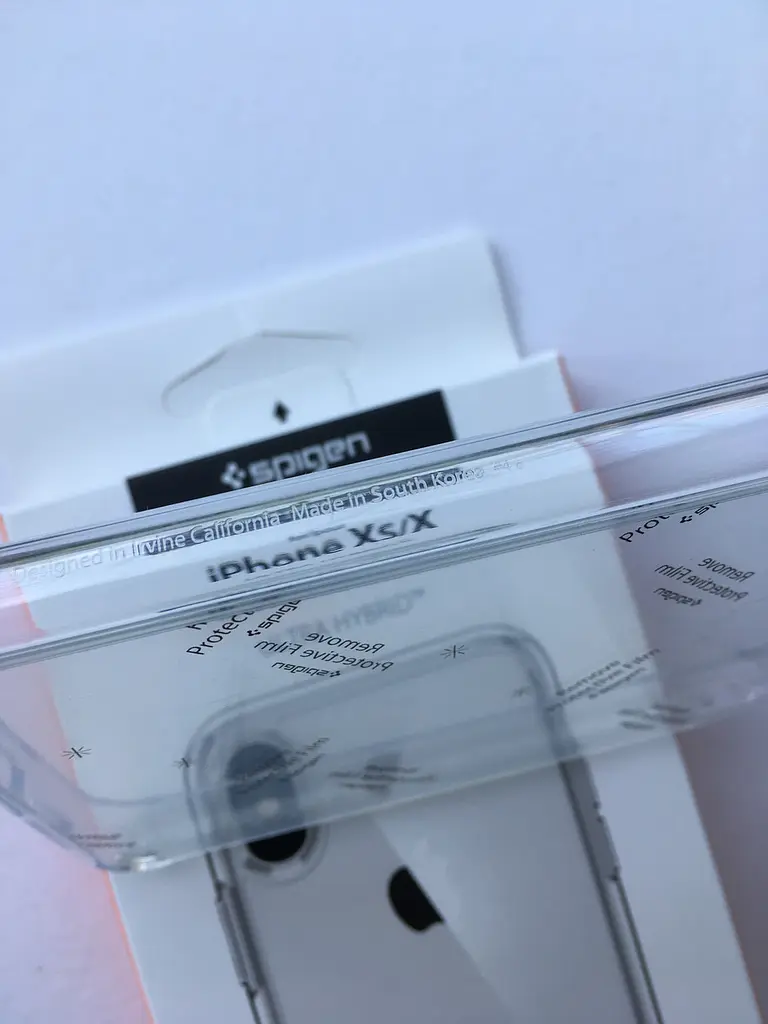 Чохол оригінальний протиударний Spigen Ultra Hybrid 057CS22127 для iPhone X/XS Crystal Clear - фото 9