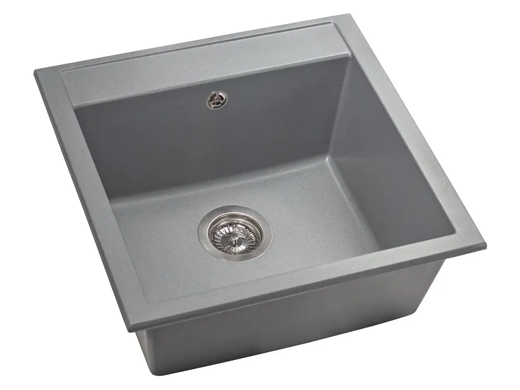 Кухонна мийка Miraggio BODRUM 510 grey (0000002) Граніт, Врізна, Сірий - фото 3