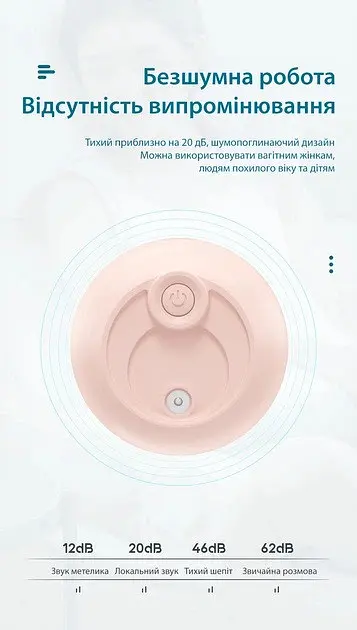Зволожувач повітря + нічник humidifier colorful 330ml білий - фото 7