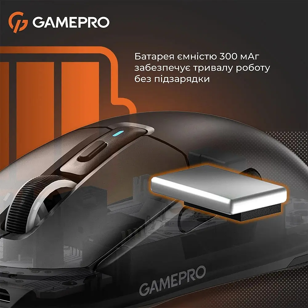 Миша бездротова GamePro Genesis Airmaster Чорний (GM167B) - фото 9