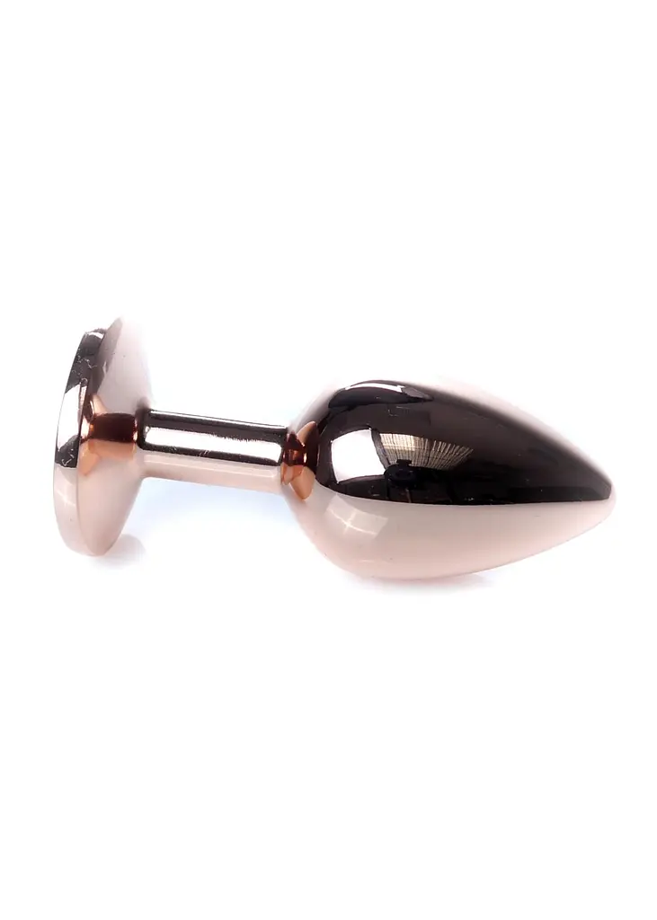 Анальна пробка з кристалом B - Series HeavyFun Plug-Jewellery, 7 см (чорний) - фото 4