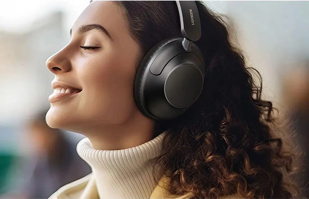 Наушники беспроводные Ugreen HP202 HiTune Max5 Hybrid Active Noise-Cancelling Headphones (UGR-25255) черные - фото 5