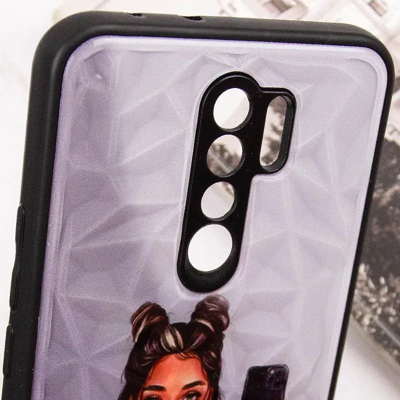 TPU+PC+PC чехол Prisma Ladies для Xiaomi Redmi 9 Black in White - фото 5
