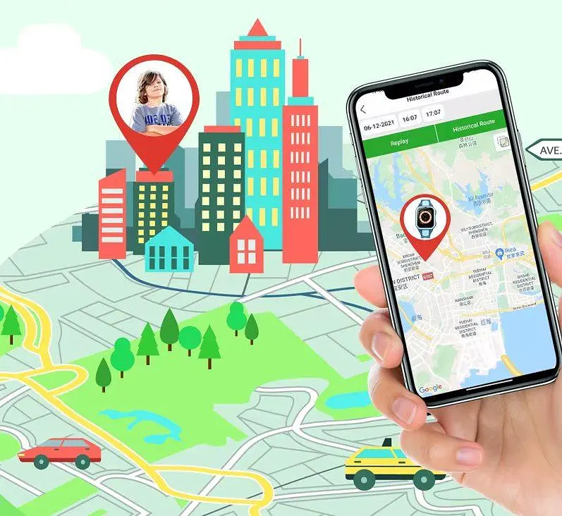 Розумний годинник для дитини Lemfo D2 Max з GPS трекером, 4G відеозв’язком, SIM-карткою, Wi-Fi, прослуховуванням, кнопкою SOS та українською мовою Чорний - фото 8