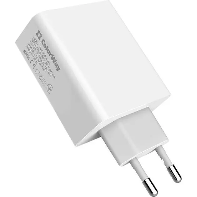 Зарядний пристрій ColorWay USB AUTO ID 4.8A 24W White (CW-CHS016-WT) - фото 6