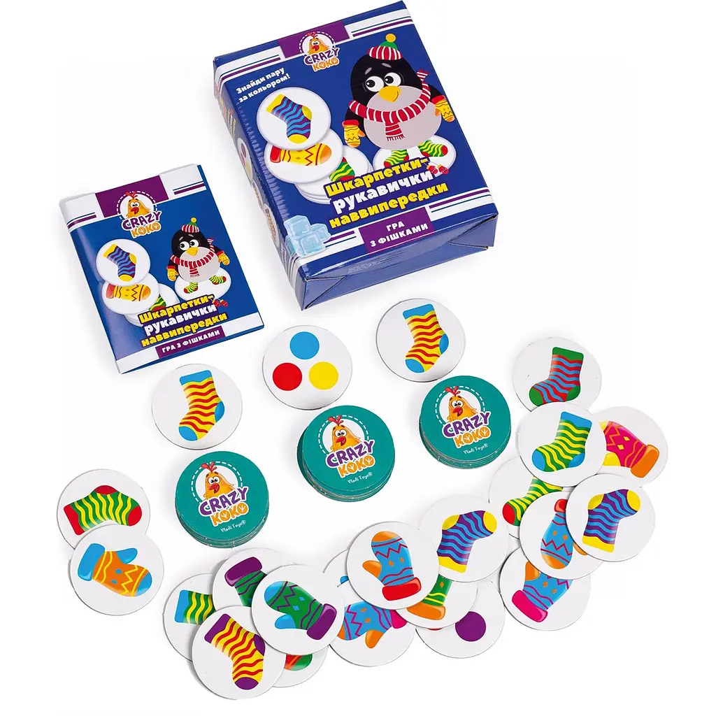 Игра настольная Vladi Toys Crazy Koko Носки-перчатки укр. язык (VT8025-05) - фото 2