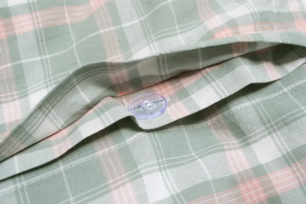 Постельное белье Lotus Home - Checked Caledonia мятный семейный - фото 6