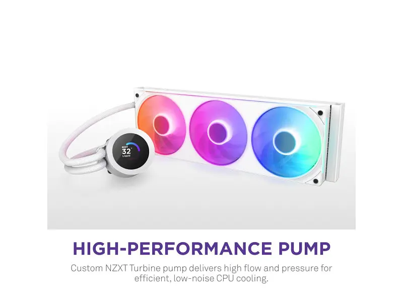 Водяне охолодження NZXT Kraken Plus 360 RGB V2 White (RL-KR360-W2) - фото 2