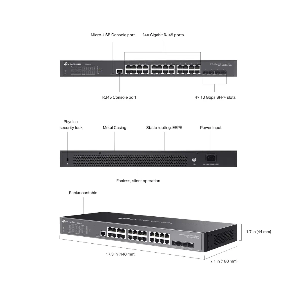 Комутатор мережевий TP-Link SG3428X - фото 7