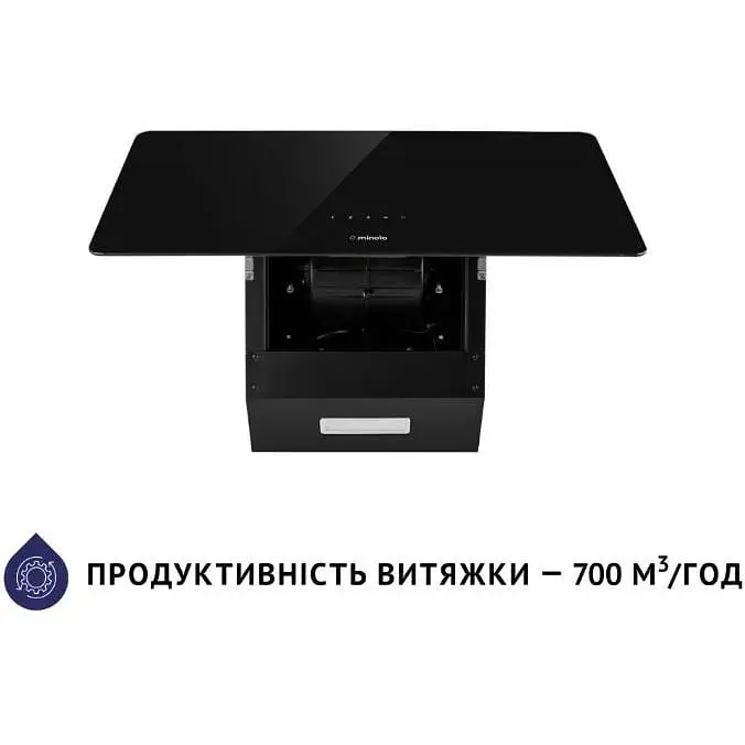 Вытяжка Minola HVS 6224 BL 700 LED (наклонная) - фото 4