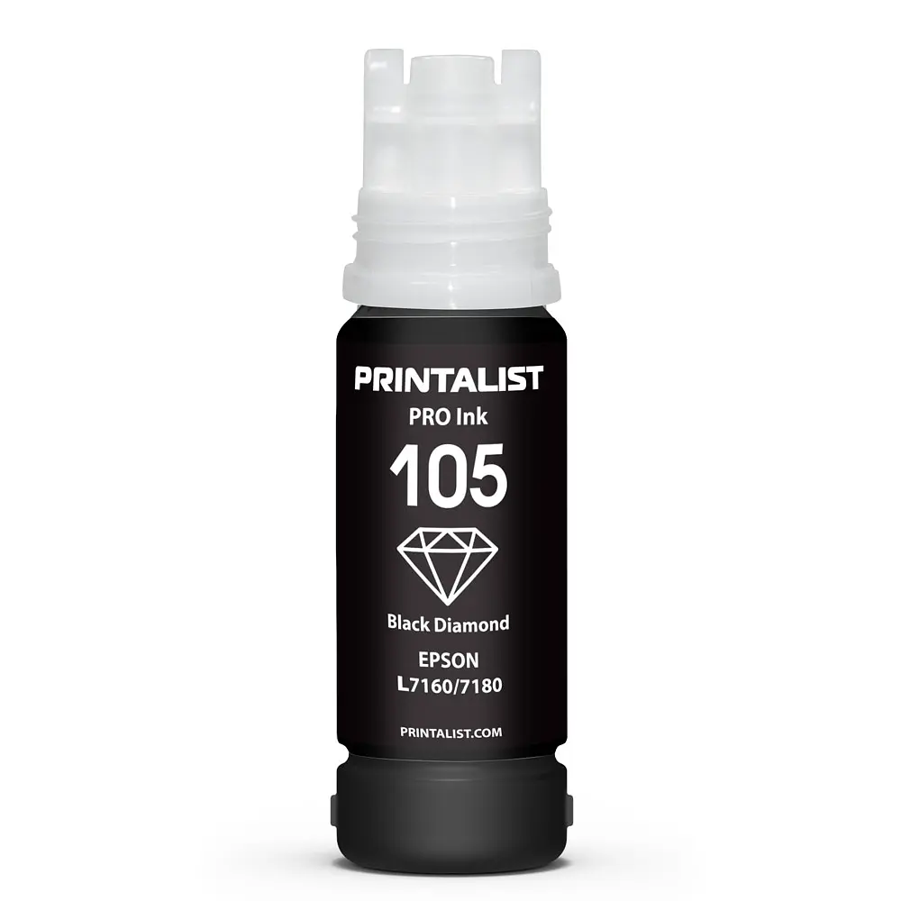 Чорнило PRINTALIST 105 для Epson L7160/7180 70г Black Pigment пігментне (PL105BP) - фото 3