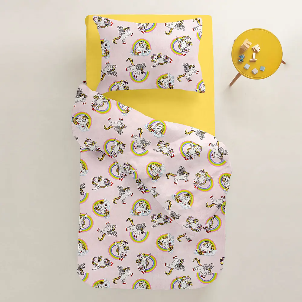 Набір наволочок Cosas Rainbow unicorn 50х70 см рожевий (SetPillow_UnicornRainbowRose_50х70) - фото 4