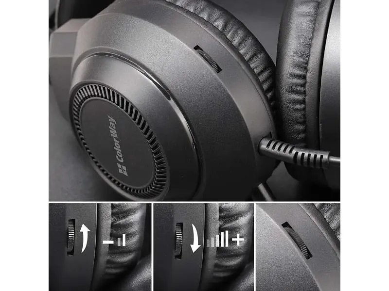 Навушники з мікрофоном ColorWay BlazeCore RGB Black (CW-HPG03BK) - фото 5