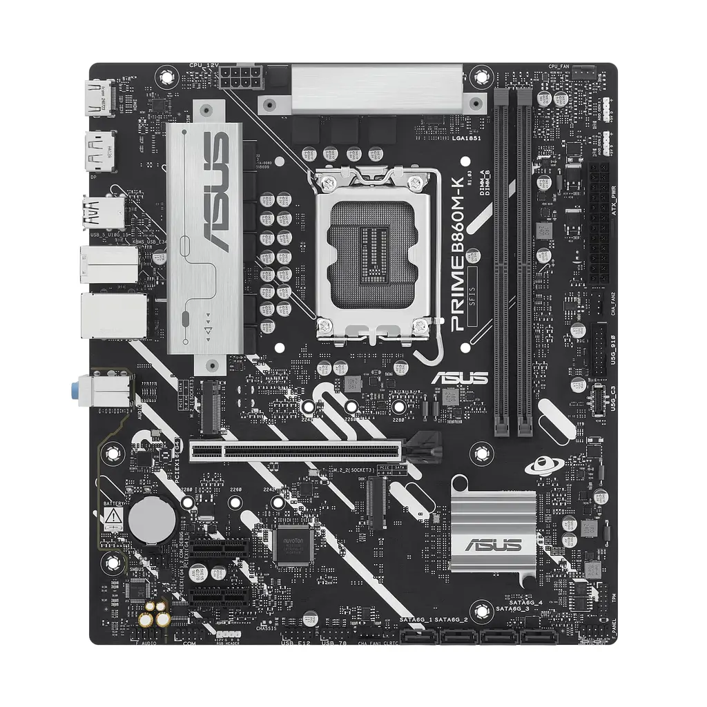 Материнcька плата PRIME B860M-K s1851 B860 2xDDR5 M.2 DP HDMI Wi-Fi BT mATX Asus teh0019102 - фото 2