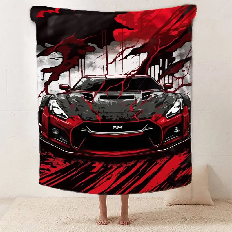Плед 3D Nissan GTR швидкість та адреналін 12023 160х200 см - фото 2