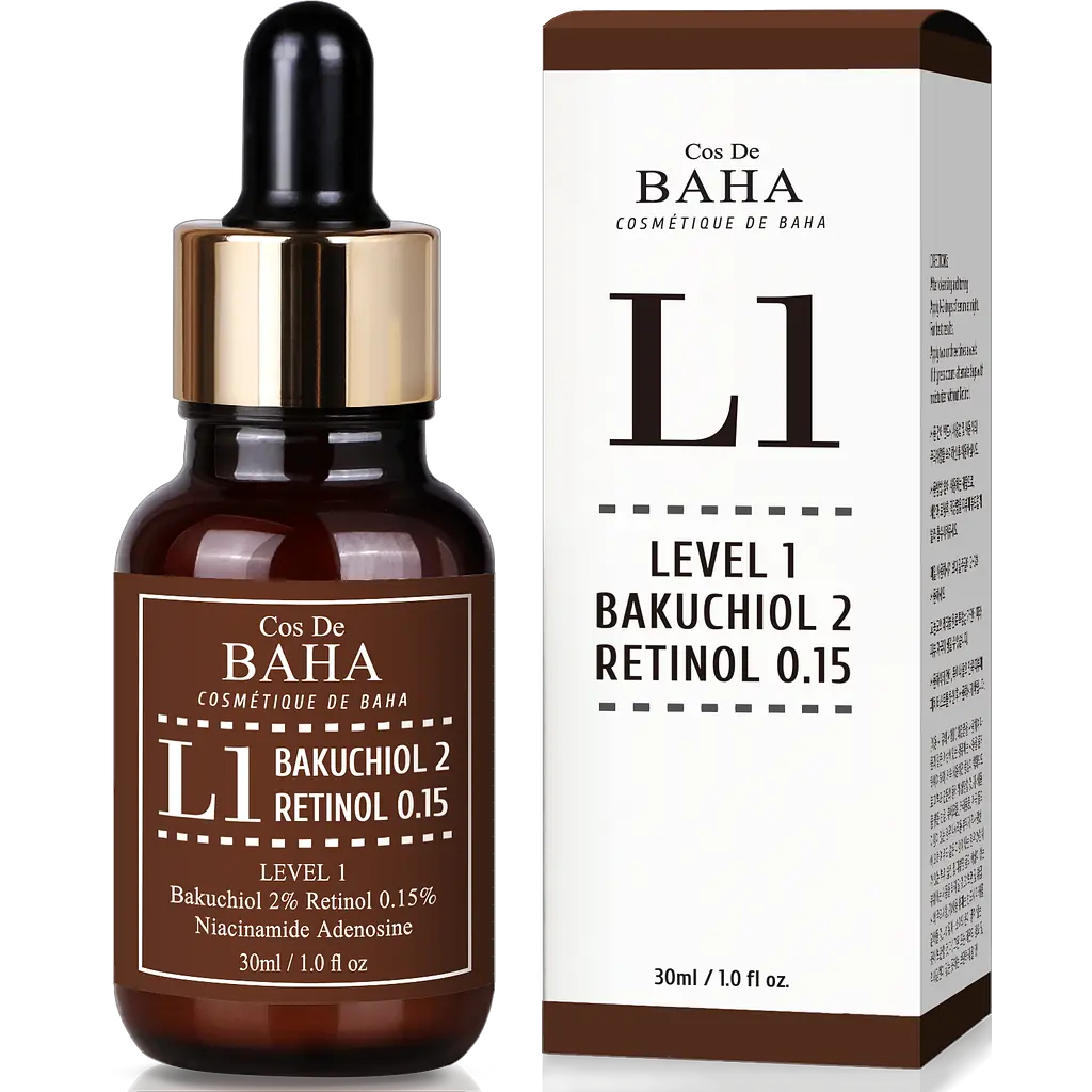 Сироватка для обличчя Cos De BAHA L1 Bakuchiol & Retinol Serum 30 мл - фото 2