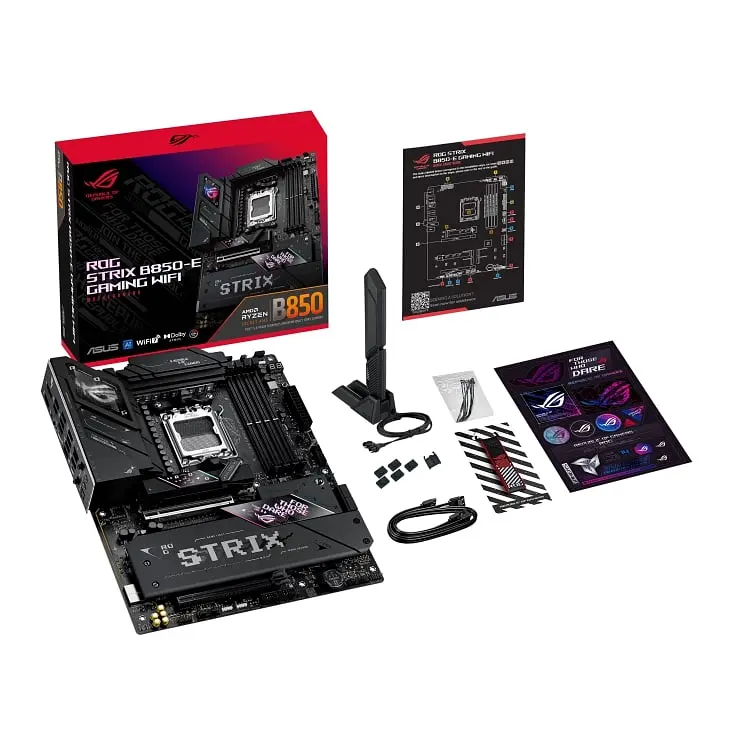 Материнская плата ROG STRIX B850-E GAMING WIFI sAM5 B850 4xDDR5 M.2 HDMI DP USB Type-C Wi-Fi BT Asus teh0019064 - фото 3