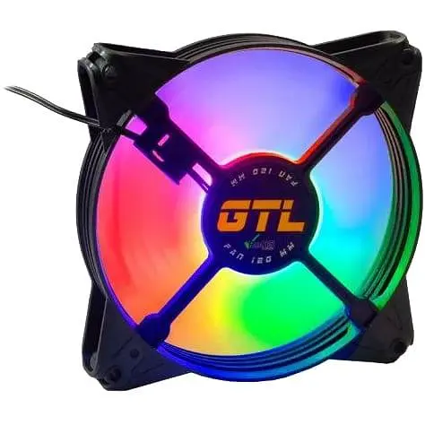 Вентилятор GTL 120 мм Multicolor F1, Black (GTL-120LMCF1) - фото 2