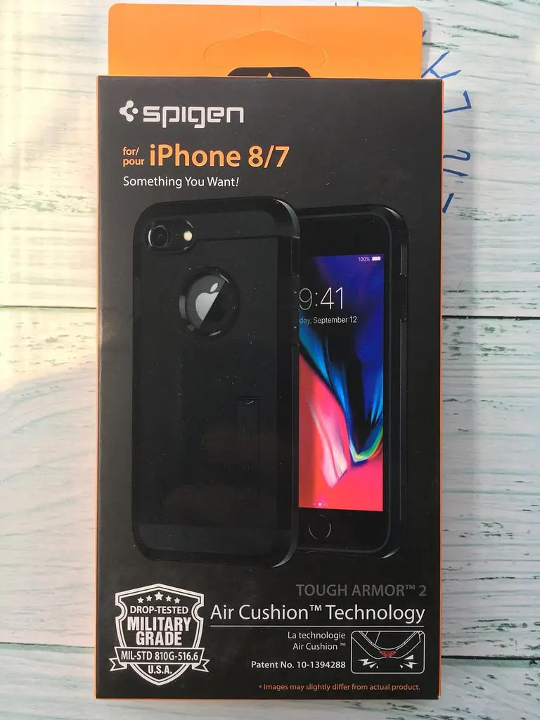 Чохол протиударний із підставкою Spigen Tough Armor 2 (054CS22216) для iPhone 7/8 Чорний: Black - фото 3