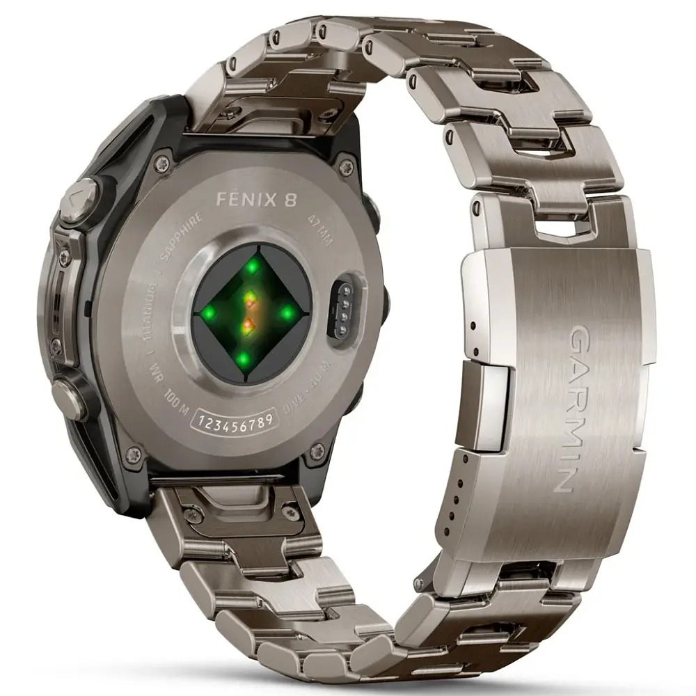 Garmin Fenix ​​8 47mm AMOLED Sapphire Titanium with Vented Titanium Bracelet (010-02904-40) - фото 2