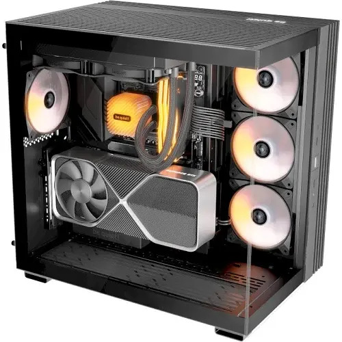 Корпус be quiet! Light Base 600 DX, Black, Midi Tower, без БЖ, ATX, Micro ATX, Mini ITX, 1xType-C / 2xUSB 3.2, макс. CPU - 170 мм / VGA - 400 мм, ARGB-підсвічування, бічна та передня панель із загартованого скла (BGW65) - фото 2
