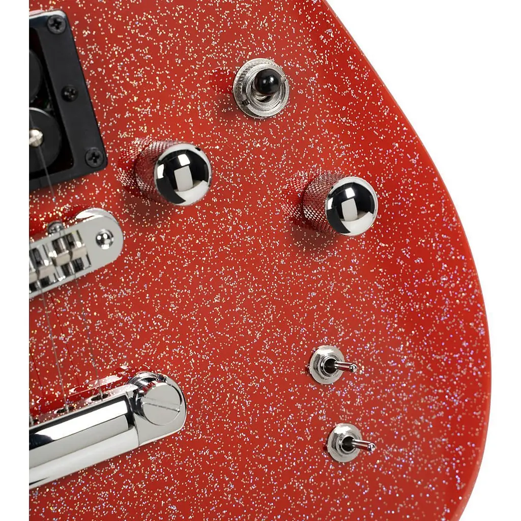 Електрогітара Cort MBM-2H Sustainiac Red Sparkle - фото 7