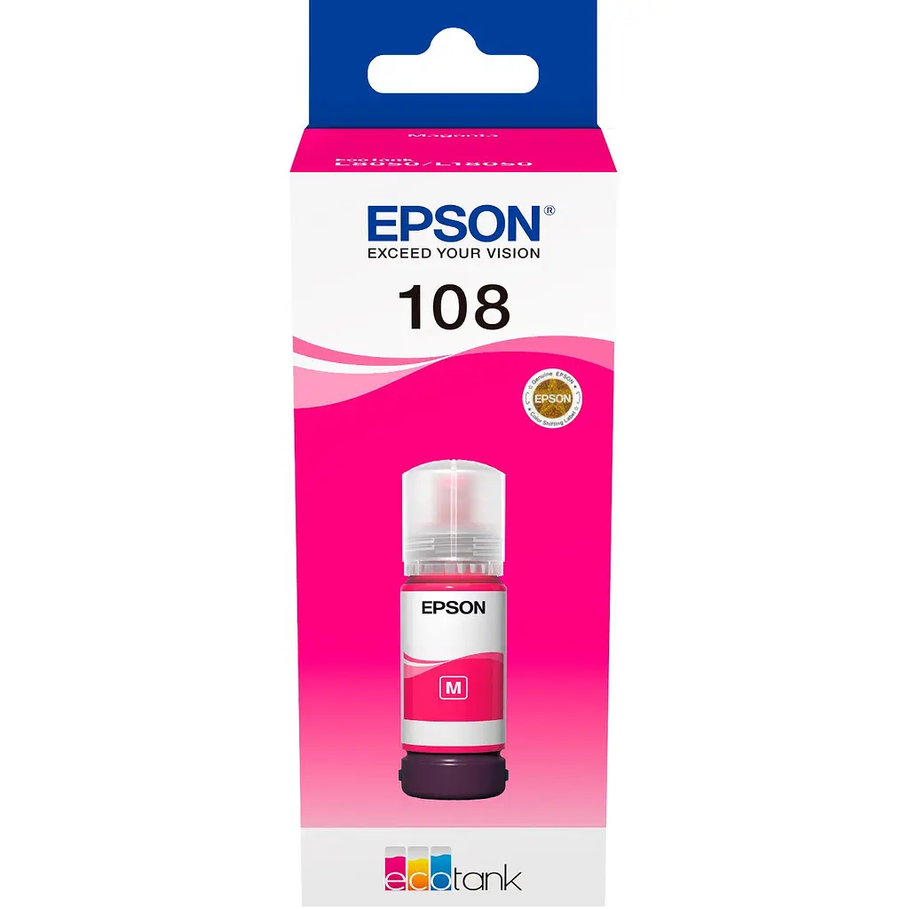 Контейнер з чорнилом Epson 108 EcoTank Magenta для L8050/L18050 - фото 2