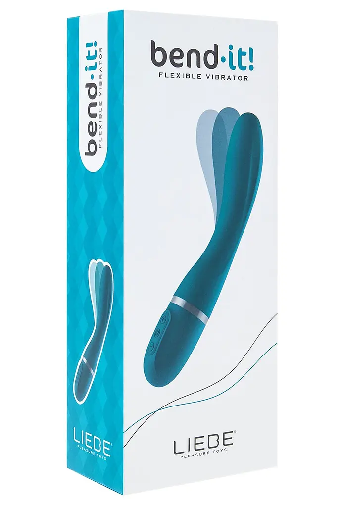 Вібратор Liebe Pleasure Toys Bend It 20 см (синій) - фото 3