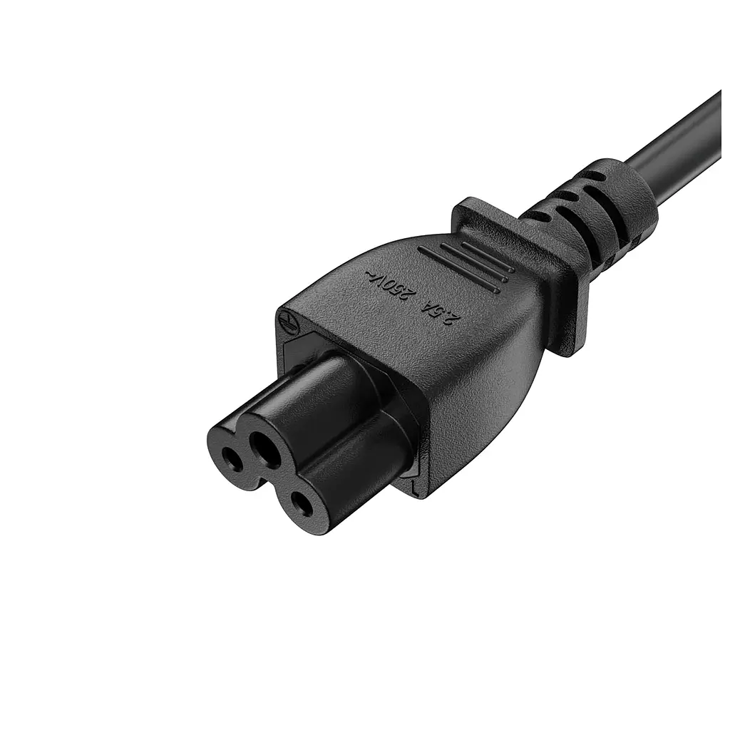 Кабель живлення C5 1.0m black ColorWay (CW-CBP084-BK) - фото 3