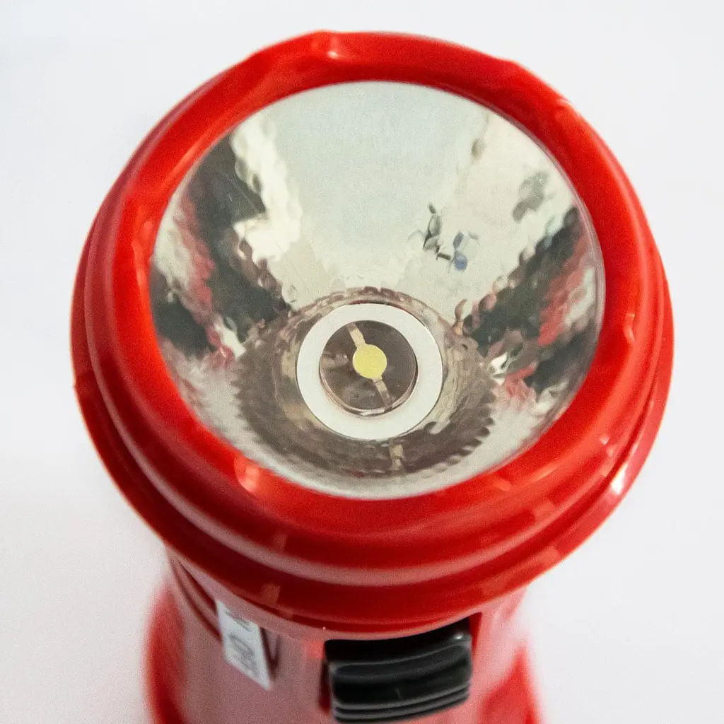 Фонарь ручной Gold Kama 1W, аккумуляторный, LED, с адаптером для зарядки, красный - фото 4