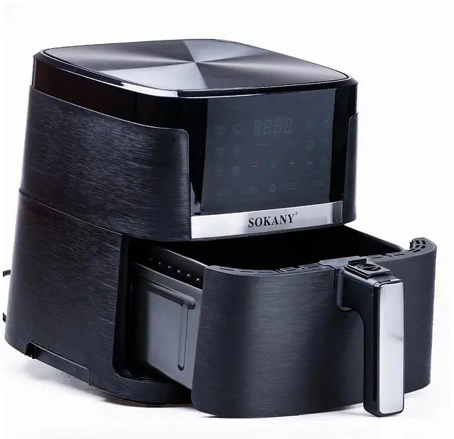 Аерофритюрниця аерогриль безмасляна Sokany SK-10004 8.5 л електрична сенсорна 1800 Вт - фото 4