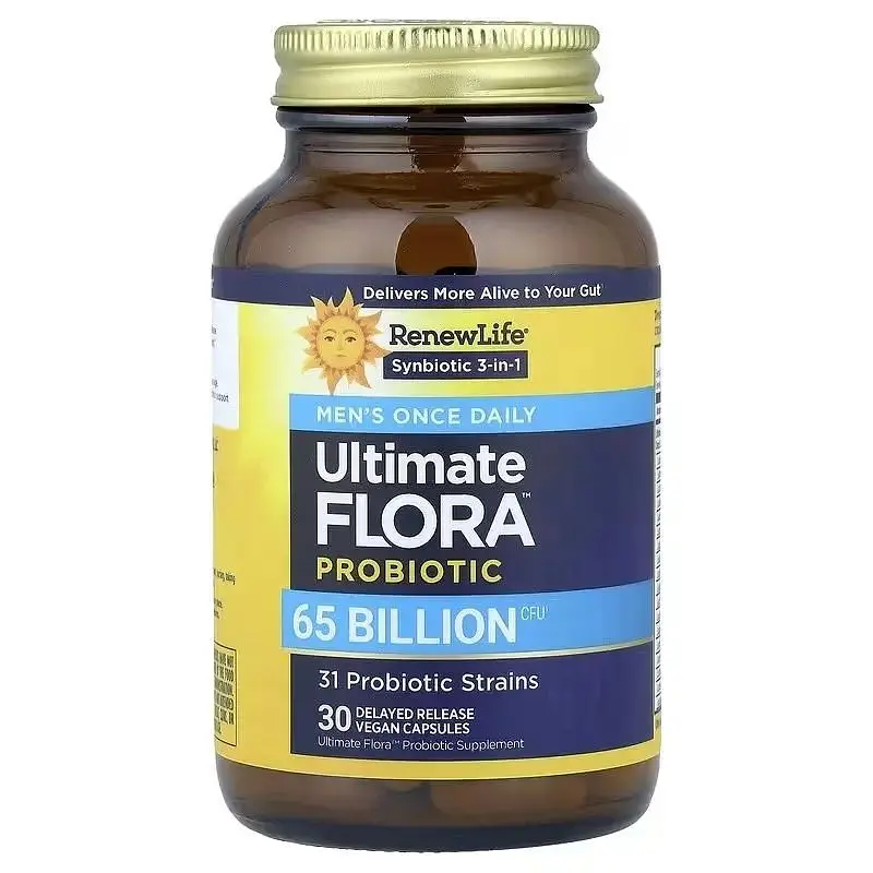Пробіотики для чоловіків 65 млрд КУО Renew Life Ultimate Flora Men's Once Daily Probiotic 30 веганських капсул - фото 3