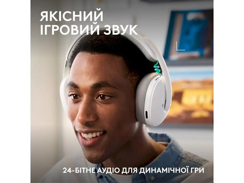 Навушники з мікрофоном Logitech G325 Lightspeed Wireless White (981-001531) - фото 7