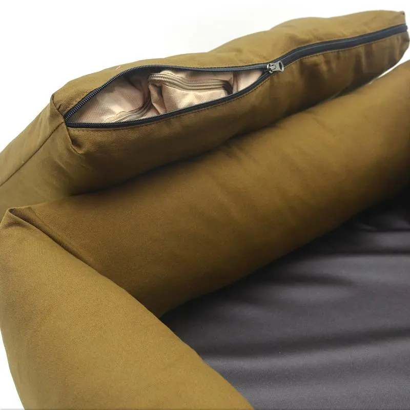 Лежак для собак та котів Zoo-hunt Екко прямокутний коричневий №2 50х70х21 см - фото 2