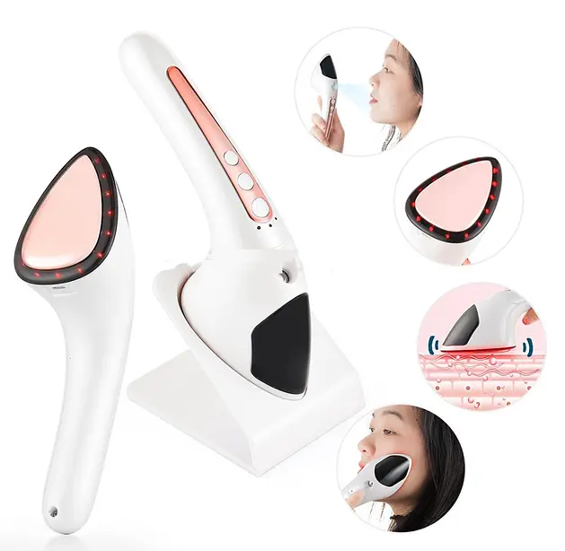 Масажер - зволожувач для обличчя SKIN IRONING XL-2308 з мікрострумами - фото 5