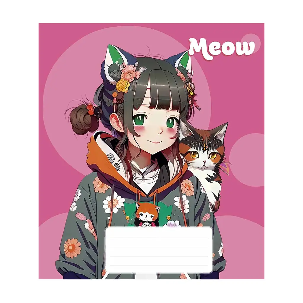 Зошит Школярик Kawaii 48 аркушів клітинка (048-3302K), в асортименті - фото 4