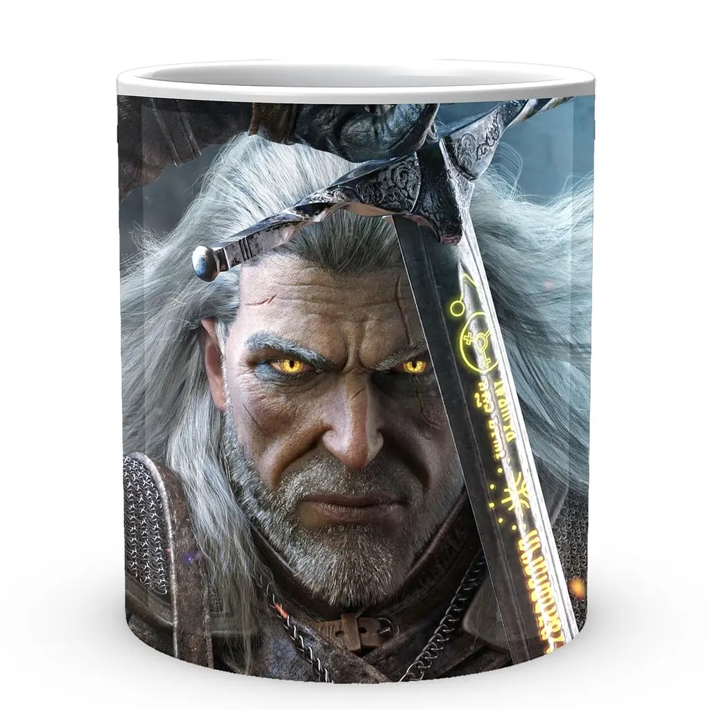 Кухоль GeekLand The Witcher Відьмак Геральт TW 002.037 330 мл білий - фото 2