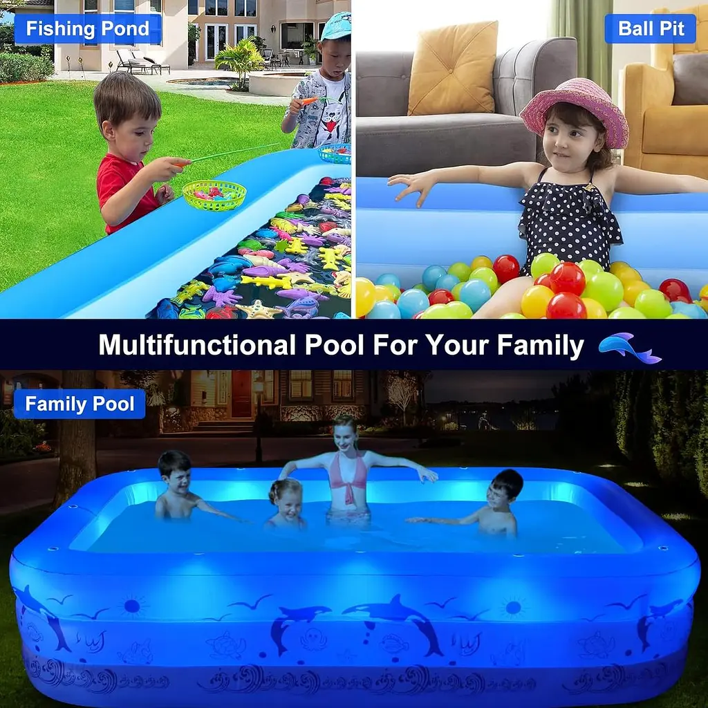 Надувний басейн з підсвічуванням - фото 5