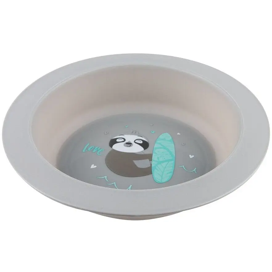 Набор посуды Canpol babies Exotic Animals из 2-х элементов серый (56/523_grey) - фото 3