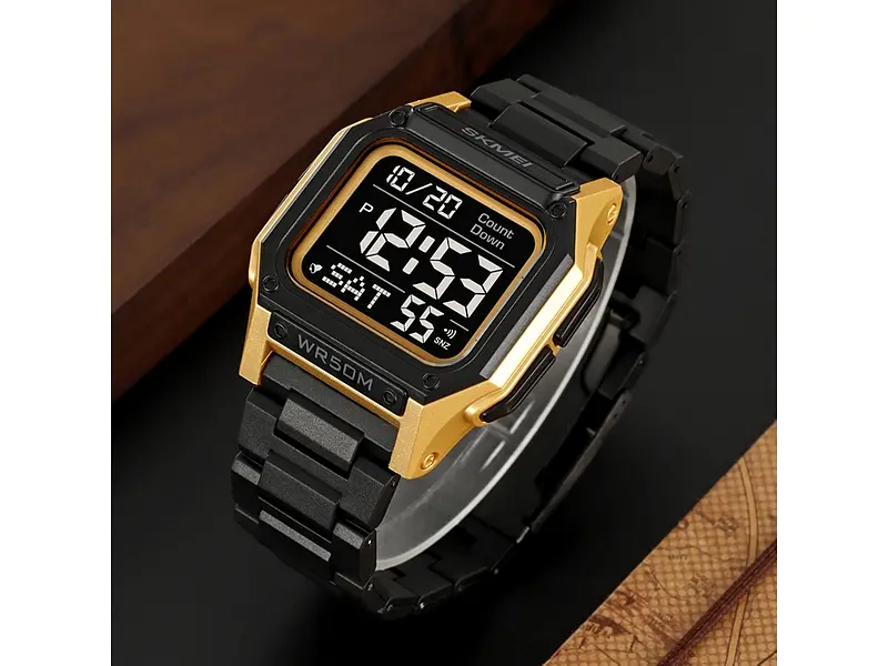 Чоловічий наручний годинник 2264BKGDBK Black-Gold-Black Skmei acs0030090 - фото 6