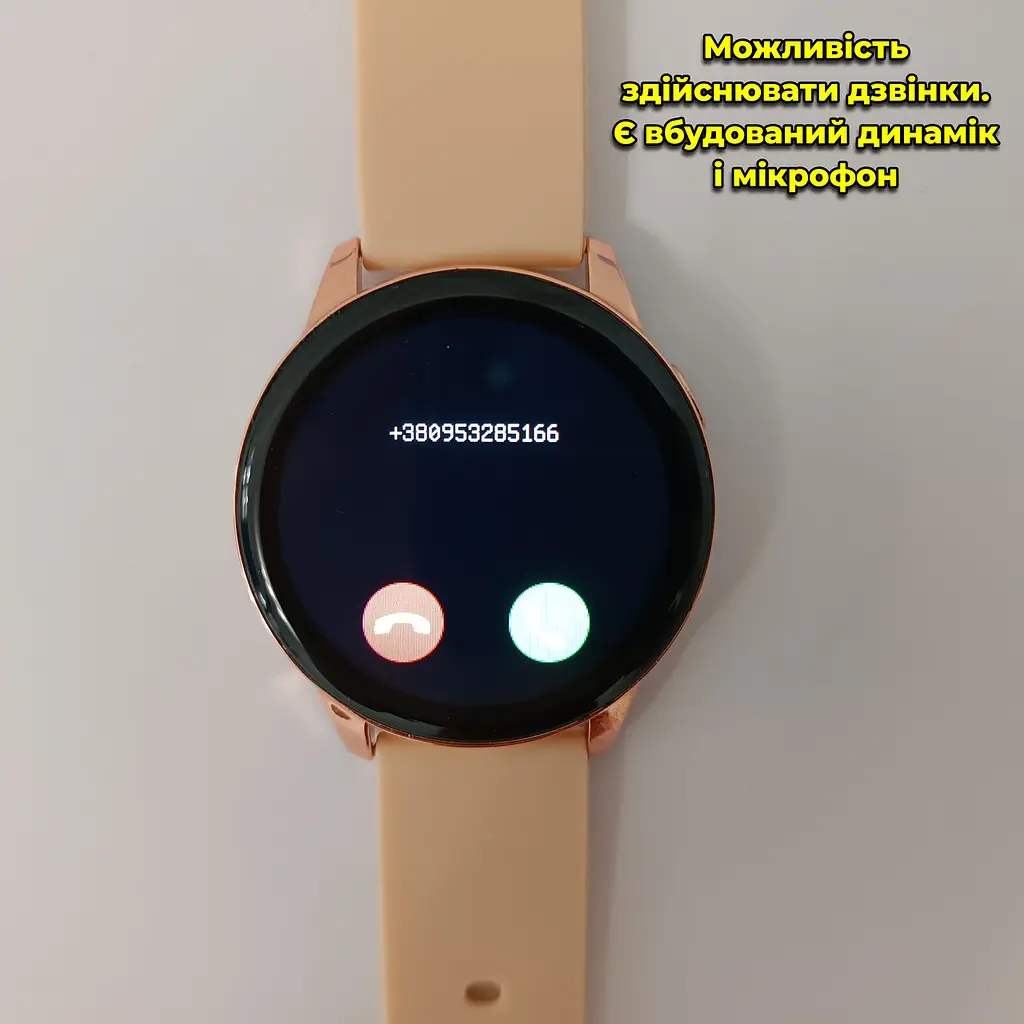 Смарт годинник T2 Pro Active 2 Bluetooth, встановлення свого фону, прийняття/здійснення дзвінків Золотий - фото 3