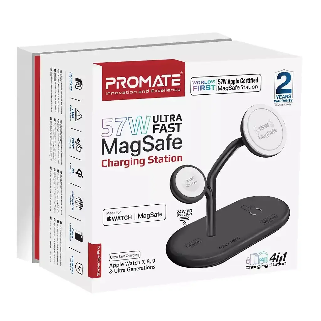 Зарядний пристрій Promate бездротовий (synergy-pro.black) - фото 3