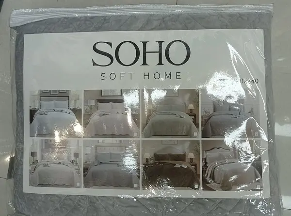 Покривало Soho Velvet Vip Venzel Gray 220x240 см сіре (A120123) - фото 7